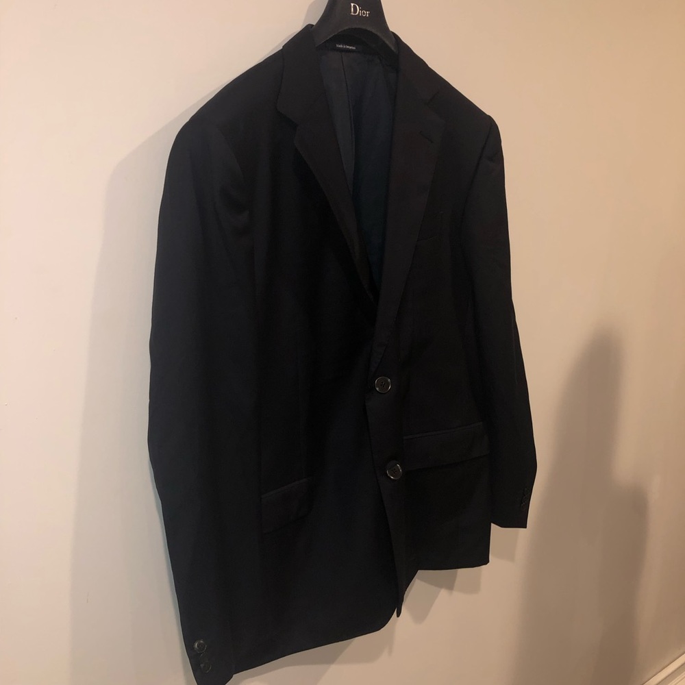 Ermenegildo Zagna Suit Top 55r Navy Blue - image 2